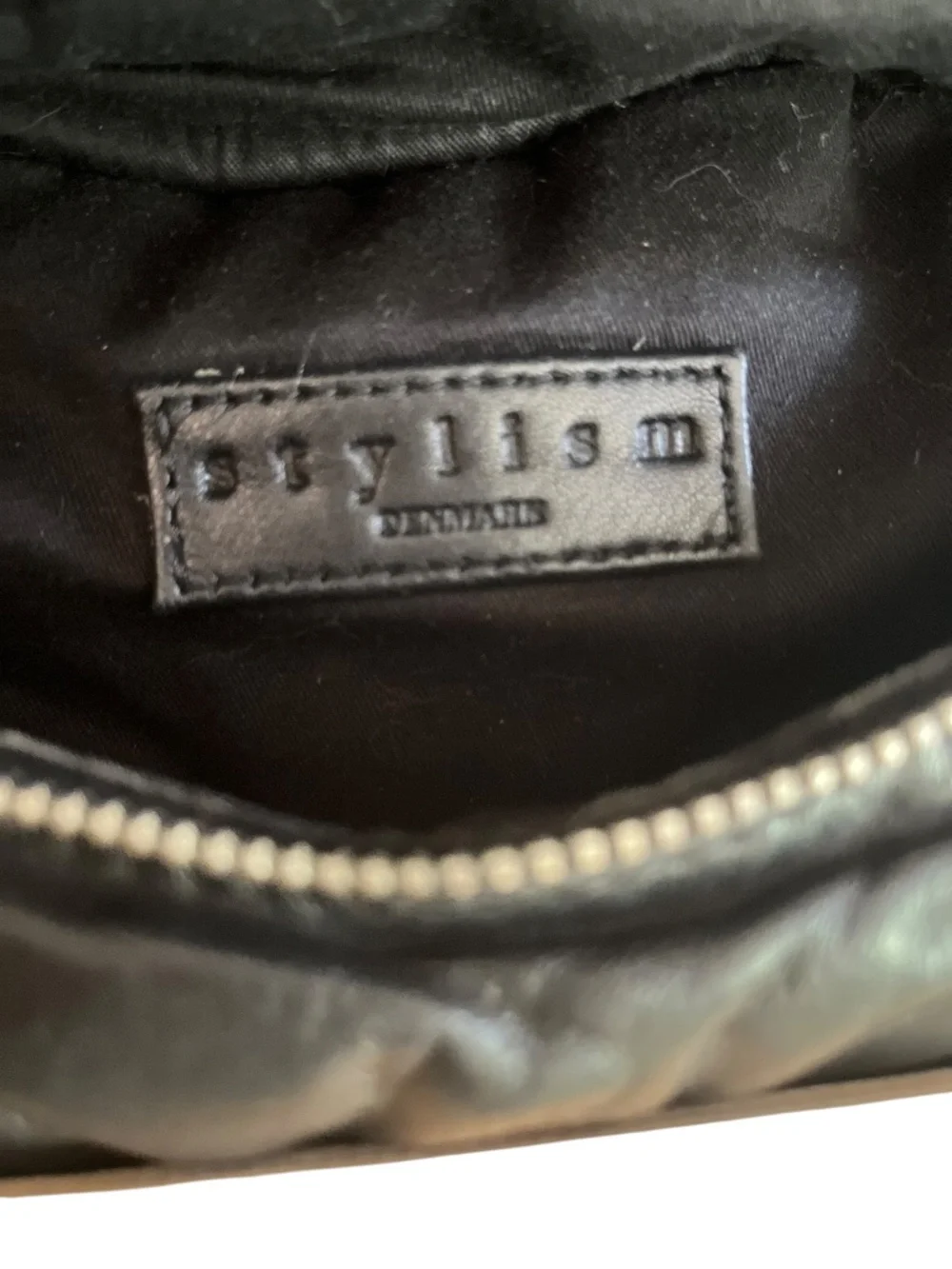 STYLISM Denmark Black Quilted Soft Sheep Leather Messenger Bag
